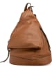 Anna Morellini Leder-Rucksack "Aureliana" in Cognac - (B)37 x (H)40 x (T)16 cm
