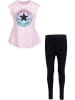 Converse 2-delige outfit lichtroze/zwart