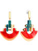LA CHIQUITA Vergold. Ohrstecker