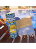 Samimi Strandtuch "Towel To Go" in Blau/ Gelb - (L)180 x (B)100 cm