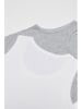 Benetton 2-delige set: onderhemden grijs/wit