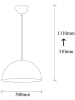 Opviq Hanglamp "Sivani" zwart/goudkleurig - Ø 30 cm