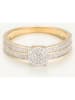 CARATELLI Gouden ring "Toi que j'aime" met diamanten