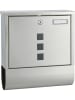 Everysentials Edelstahl-Briefkasten - (B)30,5 x (H)33,5 x (T)9,5 cm