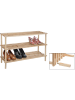 Nordheim Schuhregal in Hellbraun - (B)74 x (H)49 x (T)26 cm