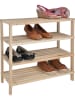 Everysentials Schuhregal in Hellbraun - (B)54 x (H)52 x (T)26 cm