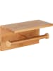 Wenko Toiletrolhouder "Duo Bambusa" bamboekleurig - (B)33 x (H)11 x (D)13 cm