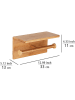 Wenko Toiletrolhouder "Duo Bambusa" bamboekleurig - (B)33 x (H)11 x (D)13 cm