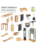 Wenko Toiletrolhouder "Duo Bambusa" bamboekleurig - (B)33 x (H)11 x (D)13 cm