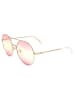 Karl Lagerfeld Damen-Sonnenbrille in Gold/ Rosa