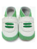 Lait et Miel Skórzane buty w kolorze zielono-białym do raczkowania