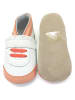 Lait et Miel Skórzane buty w kolorze pomarańczowo-białym do raczkowania
