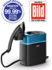 Tefal Generator parowy "Cube" w kolorze czarno-niebieskim