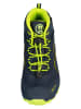 Trollkids Buty trekkingowe "Nordland Hiker Mid" w kolorze granatowo-limonkowym