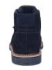 Bugatti Leder-Boots in Dunkelblau