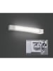 FISCHER & HONSEL Lampa ścienna LED "Baabe" w kolorze srebrym - 60,5 x 6,5 cm
