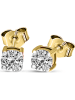Vittoria Jewels Gold-Ohrstecker mit Diamanten