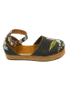 Calceo Espadrilles zwart/meerkleurig