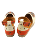 Calceo Espadrilles lichtgeel/rood/meerkleurig