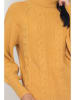 ASSUILI Sweter w kolorze żółtym