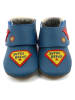 Robeez Skórzane buty "Super Heros" w kolorze granatowym do raczkowania