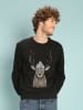 WOOOP Sweatshirt "Outside" zwart