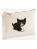 WOOOP Kopertówka "Cute Cat" w kolorze kremowo-czarnym - 24 x 16 cm