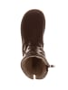 kmins Leder-Boots in Schwarz/ Silber