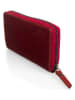 ORE10 Leder-Geldbörse "Wow" in Dunkelrot - (B)17 x (H)10 x (T)2 cm