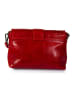 ORE10 Leder-Umhängetasche "Vodo" in Dunkelrot - (B)21 x (H)16 x (T)7 cm