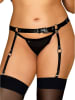 Obsessive Strumpfhalter in Schwarz