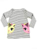 Denokids Jurk "Twin Cat" grijs