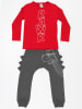 Denokids 2tlg. Outfit "Dino Spikes" in Rot/ Anthrazit