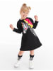 Denokids Sukienka "Unicorn Zebra" w kolorze czarnym