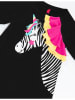 Denokids Sukienka "Unicorn Zebra" w kolorze czarnym