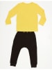 Denokids 2-delige outfit "Whatsup Boy" geel/zwart