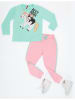 Denokids 2-delige outfit "BF" mintgroen/lichtroze