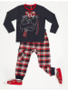 Denokids 2-delige outfit "Hip-hop" donkerblauw/rood