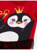 Denokids 2tlg. Outfit "Penguin" in Rot/ Schwarz