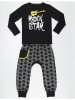 Denokids 2-delige outfit "Star Rock" zwart/grijs