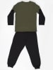 Denokids 2tlg. Outfit "RS" in Khaki/ Schwarz