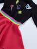 Denokids Jurk "Emoji" zwart/rood