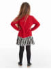 Denokids Jurk "Meow" rood/zwart/wit