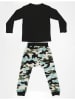 Denokids 2-delige outfit "Camo Tiger" zwart/turquoise