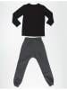 Denokids 2tlg. Outfit "Bricks" in Schwarz/ Dunkelgrau