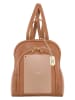Anna Morellini Leder-Rucksack "Breta" in Hellbraun - (B)24 x (H)30 x (T)12 cm