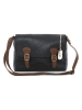 Anna Morellini Leder-Umhängetasche "Clementina" in Schwarz - (B)26 x (H)15 x (T)8 cm