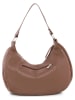 Anna Morellini Leder-Schultertasche "Alberta" in Braun - (B)38 x (H)24 x (T)10 cm