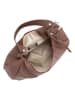 Anna Morellini Leder-Schultertasche "Alberta" in Braun - (B)38 x (H)24 x (T)10 cm