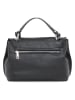 Anna Morellini Leder-Henkeltasche "Fiametta" in Schwarz - (B)26 x (H)20 x (T)9 cm